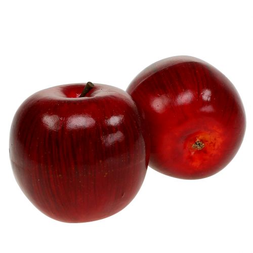 Dekoäpfel Rot, lackiert Ø8cm 6St