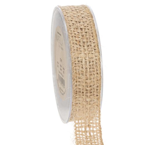 Dekoband Jute Natur 25mm Juteband Geschenkband rustikal 10m