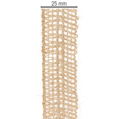 Artikel Dekoband Jute Natur 25mm Juteband Geschenkband rustikal 10m