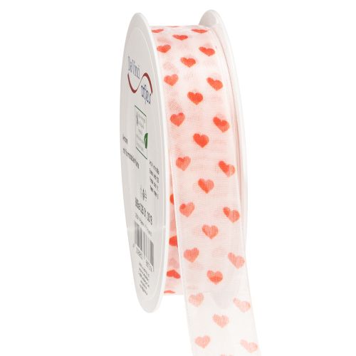 Artikel Geschenkband Herzen ideal für kreative Verpackungsideen und persönliche Geschenke 2,5 cm 15m