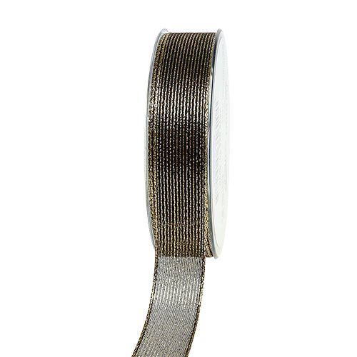 Dekoband mit Lurexstreifen Schwarz 25mm 20m online kaufen | Floristik24.ch