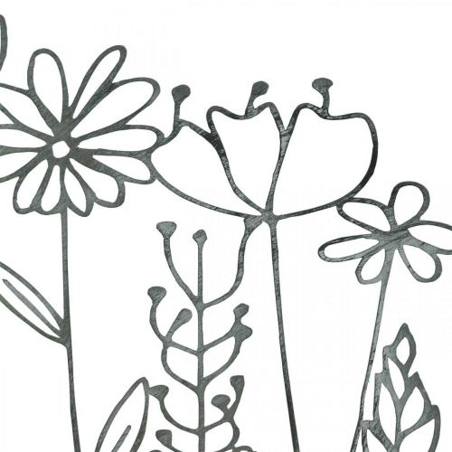 Artikel Aufsteller Metall Deko Tischdeko Blumenwiese 37×5×27,5cm