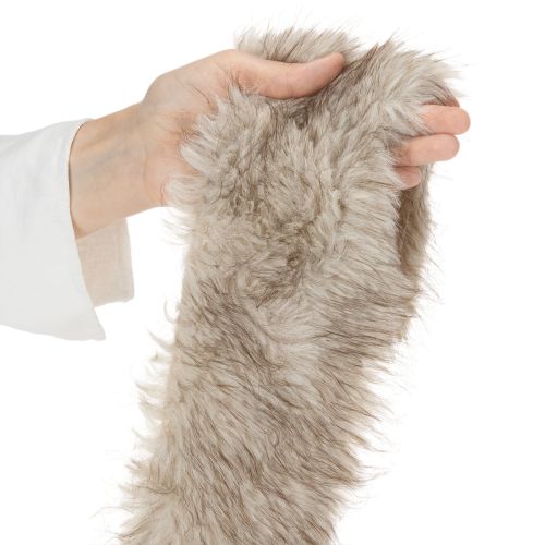 Fellband künstlich Dekorationsband beige-braun 10x140cm 3 Stück | Floristik24.ch