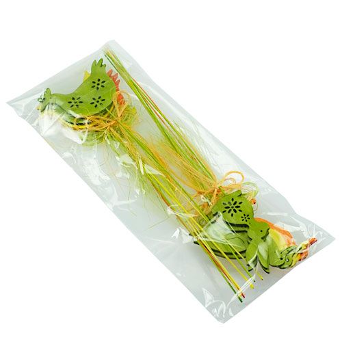 Floristik24 Deko-Figuren am Stab Holz bunt H6cm - 8cm 16 St