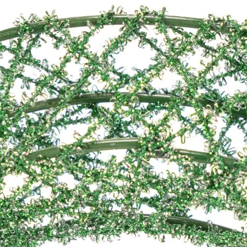 Grüner Kranz aus Metall-Drahtgeflecht 19 cm für kreative Dekorationen, 2 Stück | Floristik24.ch