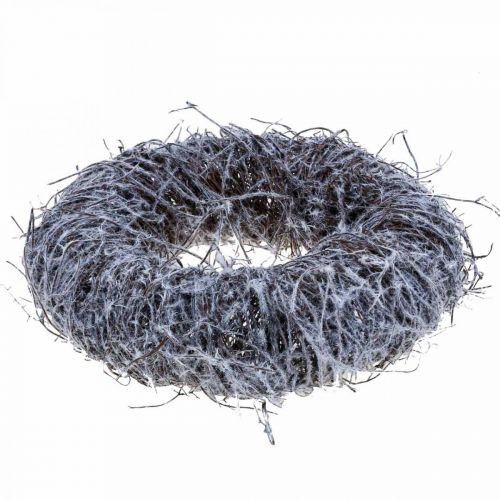 Floristik24 Dekokranz Natur, Rebenkranz, Naturkranz Ø25cm beschneit