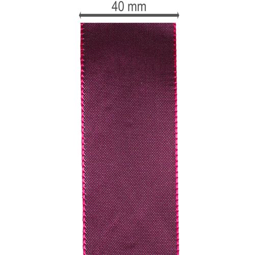 Taft Geschenkband 40 mm x 50 m Burgunderrot für Weihnachtsdekoration | Floristik24.ch