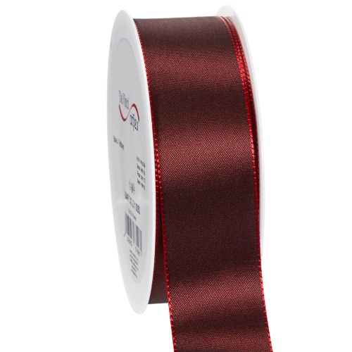 Taftband Rot 40mm x 50m für Dekorationen und Geschenkverpackung