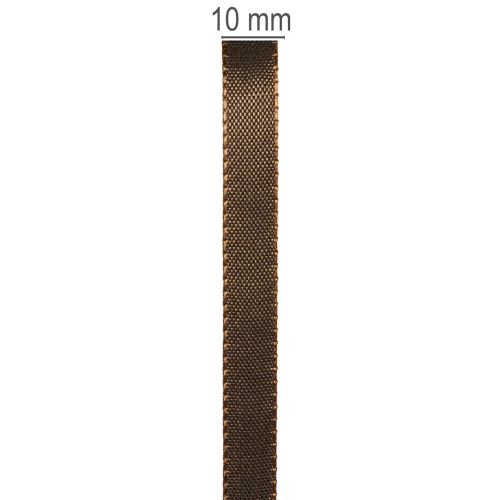 Dekoband Taft 10 mm x 50 m Schokoladenbraun für Geschenkverpackungen und Bastelprojekte | Floristik24.ch
