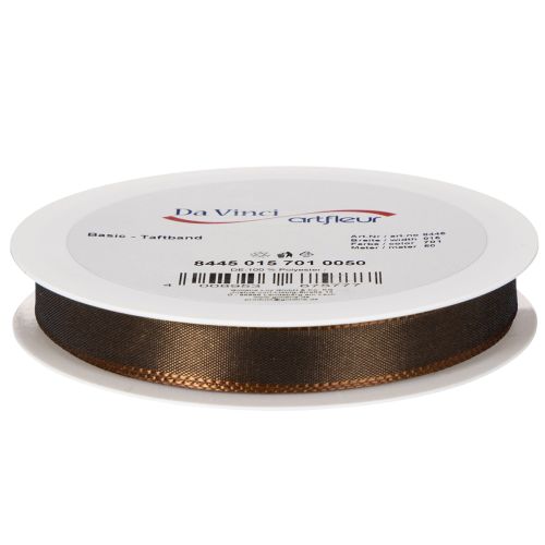 Taftband Braun 15 mm x 10 m