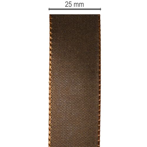 Taftband braun 25 mm breit 50 m Rolle für Dekoration | Floristik24.ch