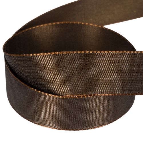 Taftband braun 25 mm breit 50