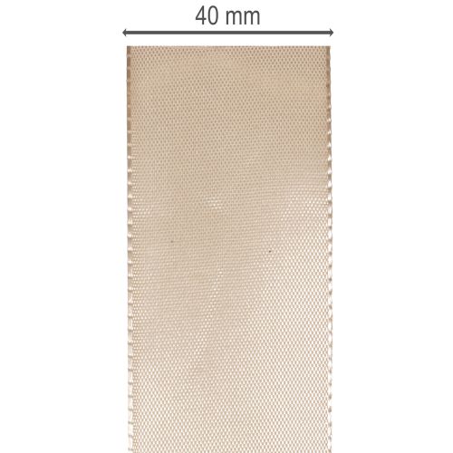 Dekoband Taft 40mm Beige 50m für vielseitige Dekoration und Geschenkgestaltung | Floristik24.ch