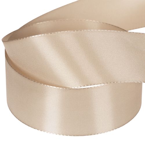 Dekoband Taft 40mm Beige 50m