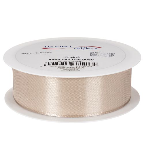 Dekoband Taft 40mm Beige 50m