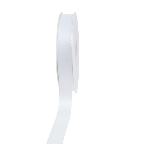 Dekorationsband Weiß 15mm 50m