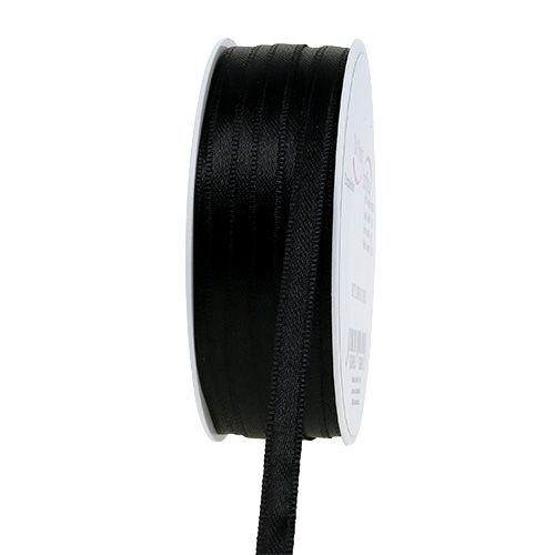 Dekorationsband Schwarz 6mm 50m | Floristik24.ch