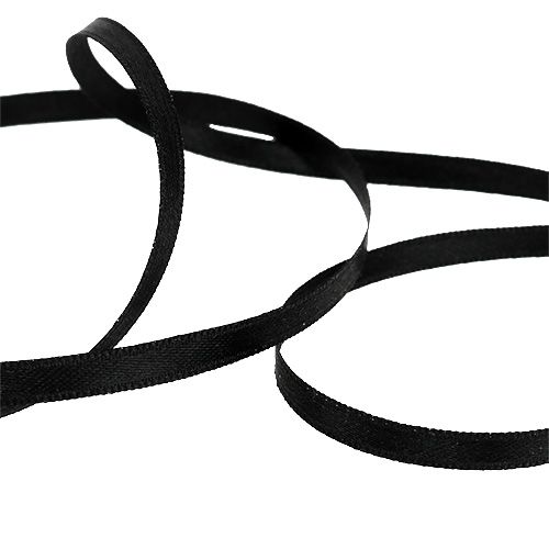 Dekorationsband Schwarz 6mm 50m | Floristik24.ch