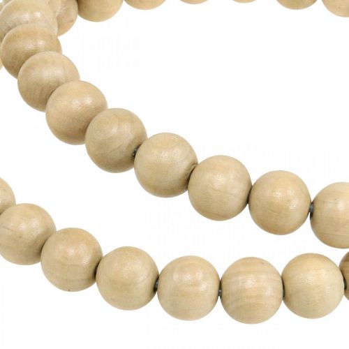 Artikel Dekoring Holzperlen Natur Deko Hängedeko Tischdeko Ø19,5cm 2er Set Holz Metall