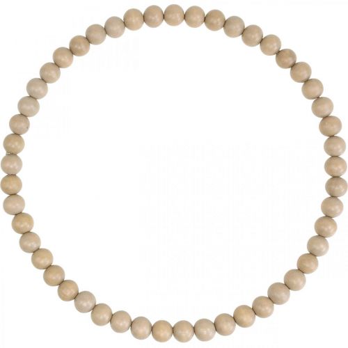 Floristik24 Dekoring Holzperlen Natur Hängedeko Tischdeko Ø30cm 2St
