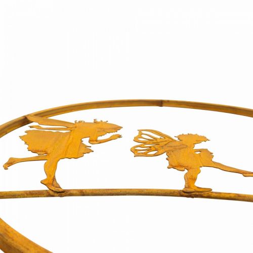 Floristik24 Dekoring Metall Elfen Rost Deko Edelrost Metall Deko Ø38cm