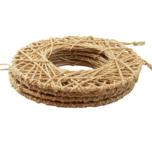 Artikel Boho Hängedeko Dekoringe Jute Naturfaser Ø28cm Wanddeko Fensterdeko 4er Set