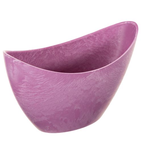 Dekoschale Kunststoff Pink 20x9x11,5 cm für Blumen und Dekoration