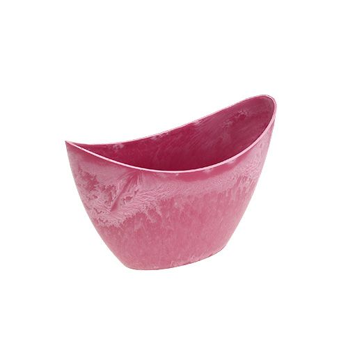 Dekoschale Plastik Pink 20cm x 9cm H11,5cm  1 St
