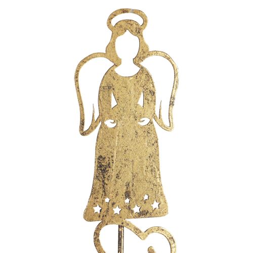 Artikel Dekostecker Metall Engel Deko Engelsgeduld Gold 7cm × 50cm