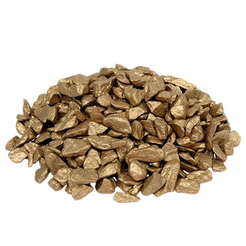 Floristik24 Dekosteine Gold Streudeko Tischdeko 9mm–13mm 2kg