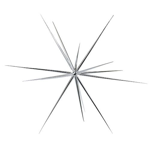 Floristik24 Dekostern groß zum Hängen 55cm Silber