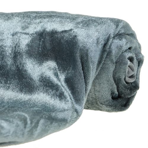 Floristik24 Dekostoff Velvet Anthrazit 140cm x 300cm