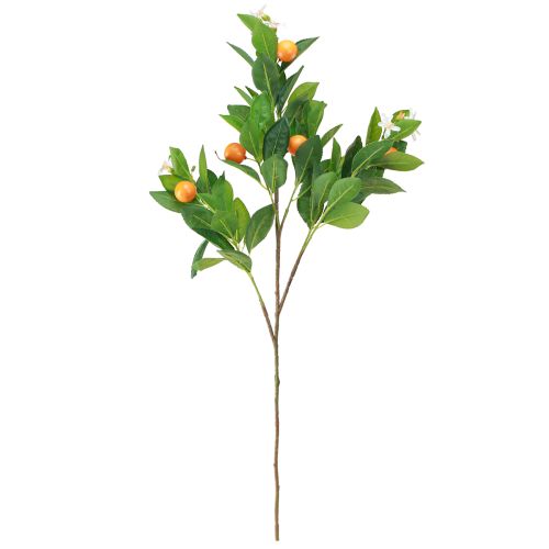 Floristik24 Dekozweig Orangen und Blüten Orangenzweig künstlich 78cm