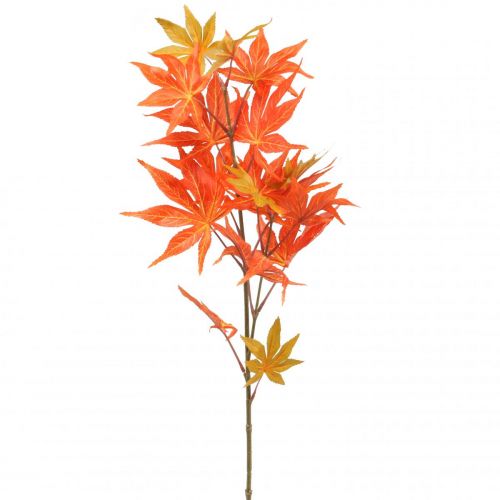 Dekozweig Ahorn Orange Blätter Kunstzweig Herbst 80cm