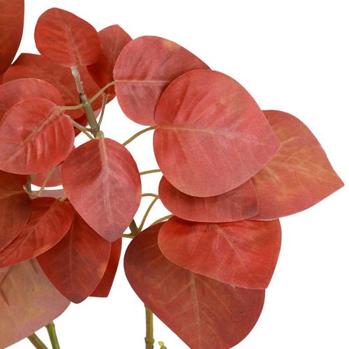 Dekozweig Deko Blätter künstlich Talgbaum Rote Blätter 72cm