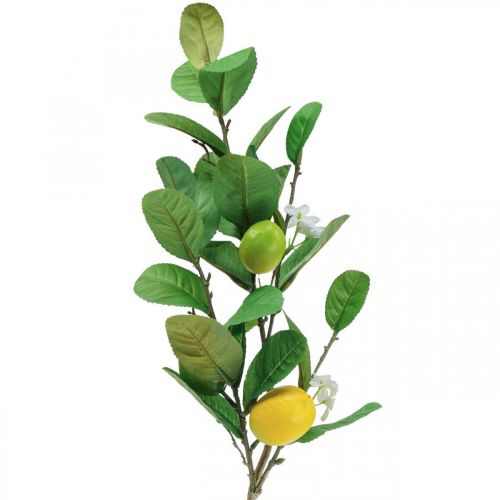 Artikel Dekozweig Zitronenzweig mit Blüten und Früchten H68cm