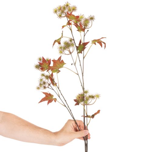 Künstlicher Herbstzweig Amberbaum mit Laub und Fruchtständen 132 cm | Floristik24.ch