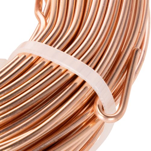 Aluminiumdraht Rolle 60 m Kupferfarben für Basteln und Floristik | Floristik24.ch