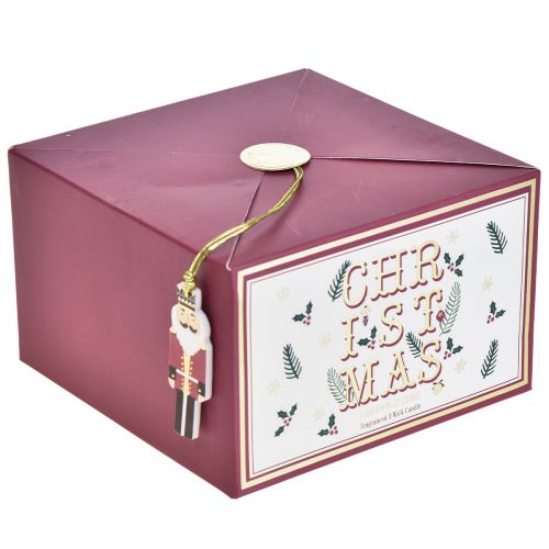 Floristik24 Dreidochtkerze Weihnachten Duftkerze im Glas Zimt Nelke Ø13cm