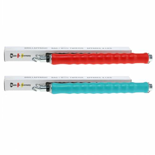 Floristik24 Drillapparat DrillMaster Drahtdriller Twister Rot oder Blau31cm