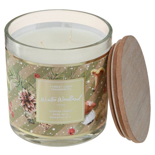 Floristik24 Duftkerze Winter Woodland Kerze im Glas Ø9,5cm H10,5cm