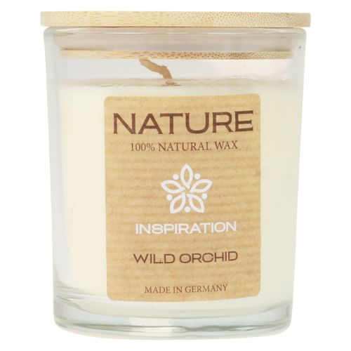 Duftkerze im Glas Naturwachs Kerze Wild Orchid 85×70mm