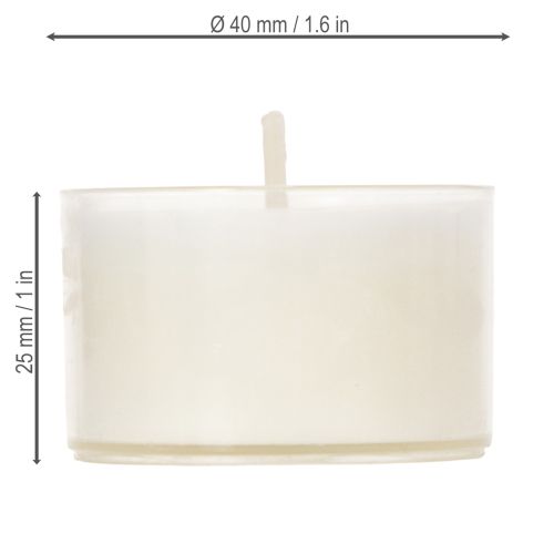 Floristik24 Teelichter Duftkerzen Citronella Romantische Abende für Zuhause oder Garten 25mm 7h 18St
