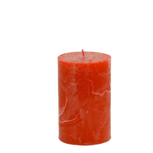 Artikel Durchgefärbte Kerzen Orange 60x100mm 4St