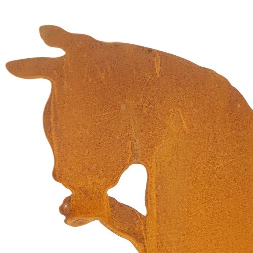 Edelrost Hängedeko Katze aus Metall, 24,5 cm, Rostoptik für Innen- und Aussenbereich | Floristik24.ch