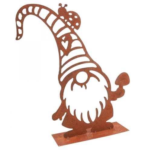 Floristik24 Edelrost Deko Wichtel Metall Deko Aufsteller H43cm