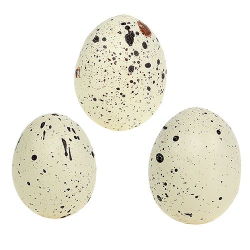 Ei 6cm Creme aus Styropor 12St