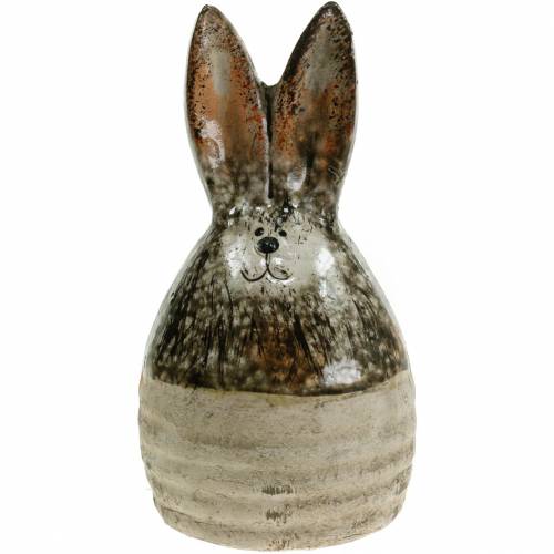 Floristik24 Ei-Hase Osterdeko Terrakotta H11,5cm