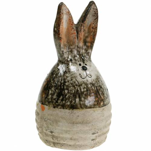 Floristik24 Ei-Hase Osterdeko Terrakotta H11,5cm