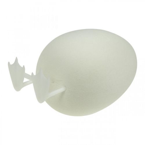 Artikel Deko Ei mit Beinen Osterei Weiß Tischdeko Osterfigur H25cm